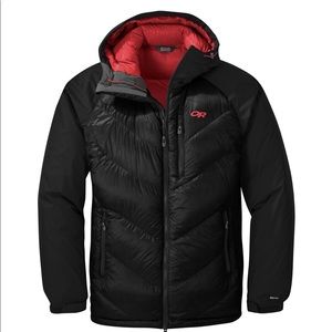 OR Men’s Large Alpine Down Jacket (Black)